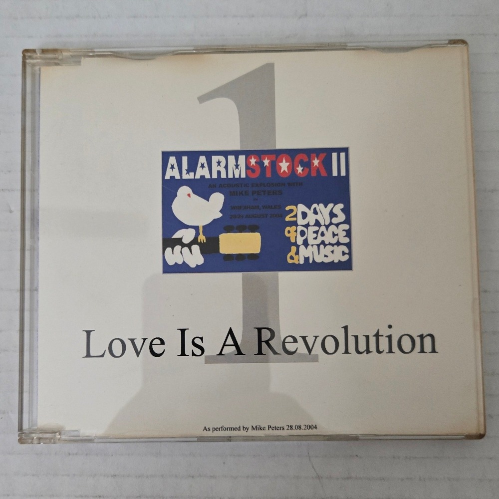 VTG 2004 Mike Peters The Alarm Love Is A Revolution CD Alarmstock II Live Rare